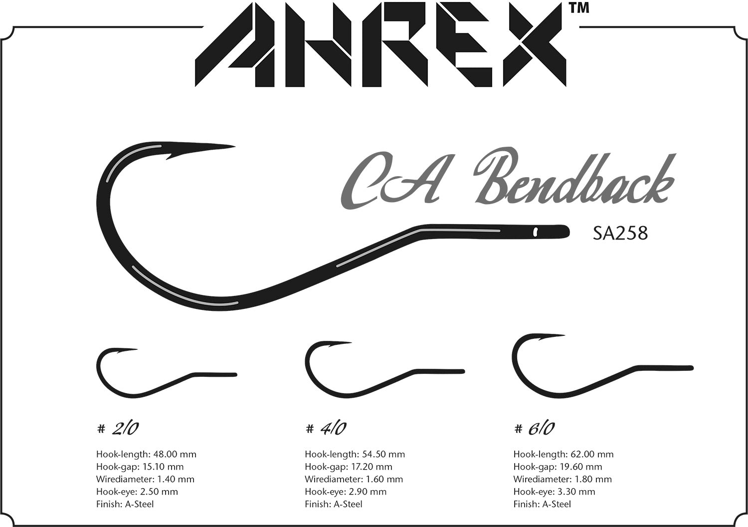 Ahrex SA258 CA Bendback