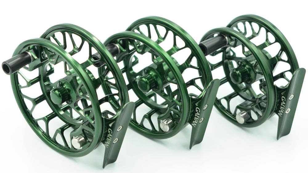 dark green fly reel Galvan Brookie Fly Reel – Dirty Water Fly Company