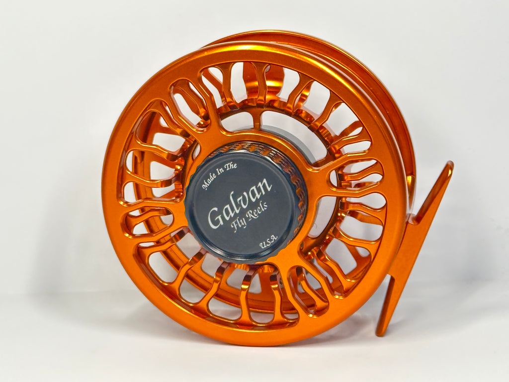 Galvan Rush Light Fly Reels, 12WT, Burnt Orange - Made in USA