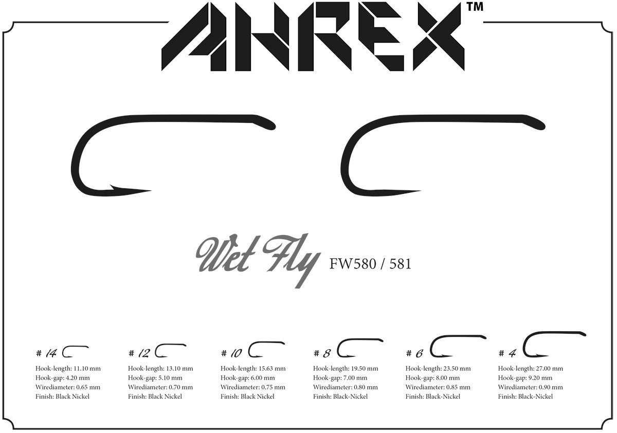 Ahrex 580 Wet Fly Hook – Dirty Water Fly Company
