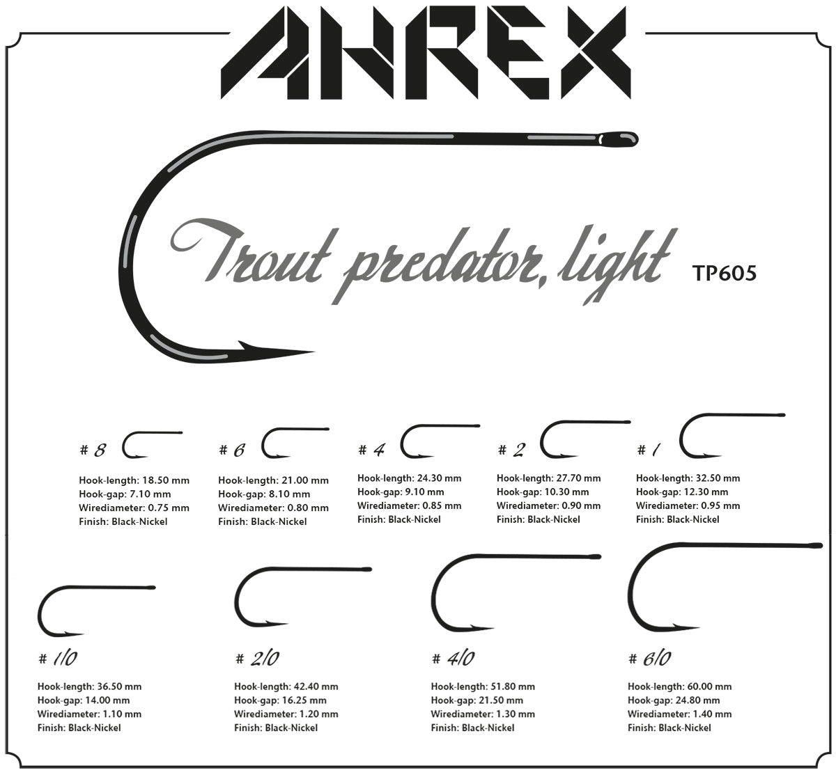 Ahrex TP605 Trout Predator Light – Dirty Water Fly Company